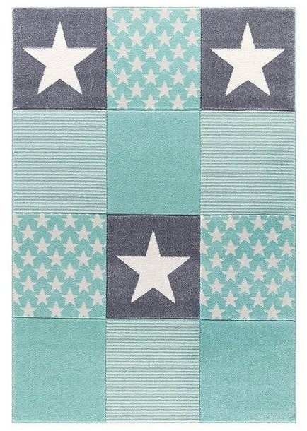 Livone Happy Rugs Starwalk 3 (160x180 cm) mint/silvergrey