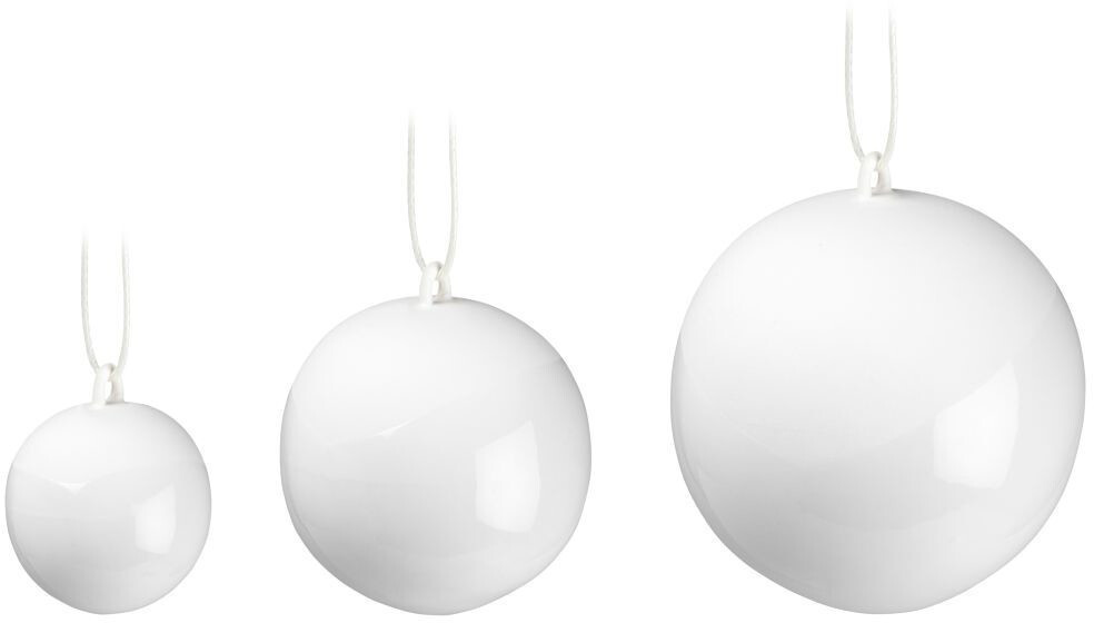 Kähler Nobili Julekugler 3 pieces white