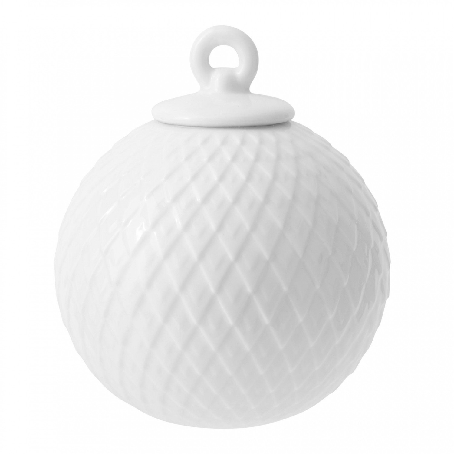 Lyngby Porcelæn Rhombe Bauble white (201236)