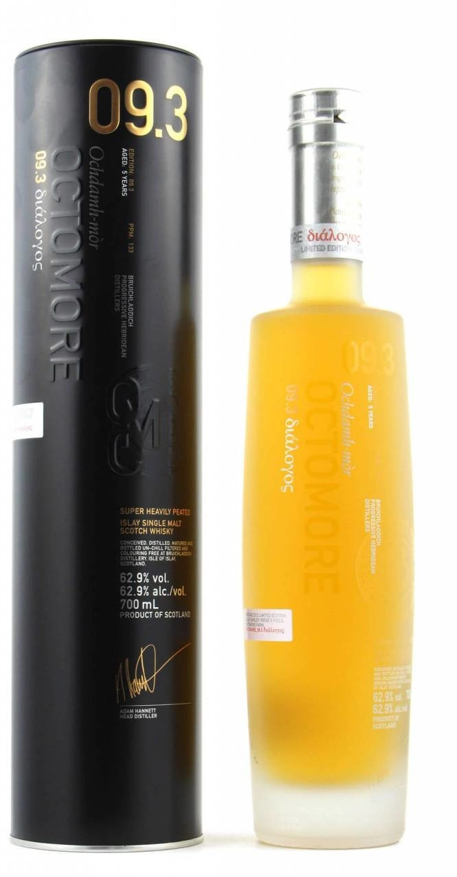 Bruichladdich Octomore 09.3 Dialoges 5 ans 2012/2018 0,7 L 62,9 %