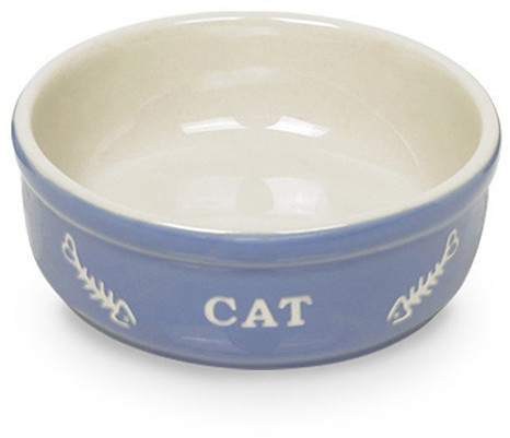 Nobby Gamelle pour chat en céramique bleu clair beige