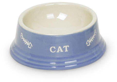 Nobby Gamelle pour chat en céramique Cat bleu clair beige