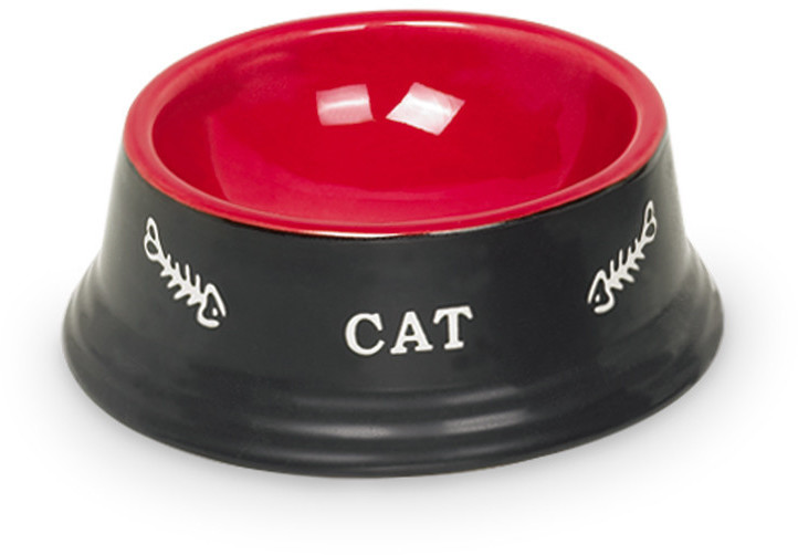 Nobby Gamelle pour chat en céramique Cat noir rouge