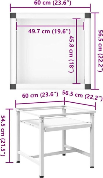 vidaXL Waschmaschine Untergestell mit Ausziehregal #50449, Bild 7