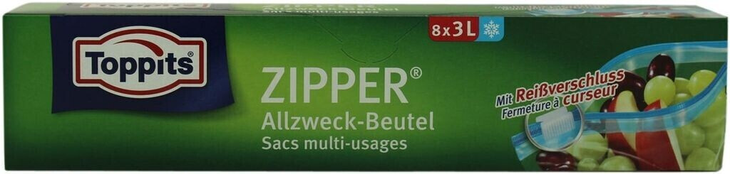 Toppits Zipper all purpose bag 8x3L