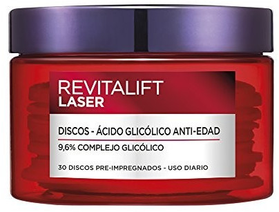 L'Oréal Revitalift laser anti-ageing glycolic peel pads (30 pcs.)