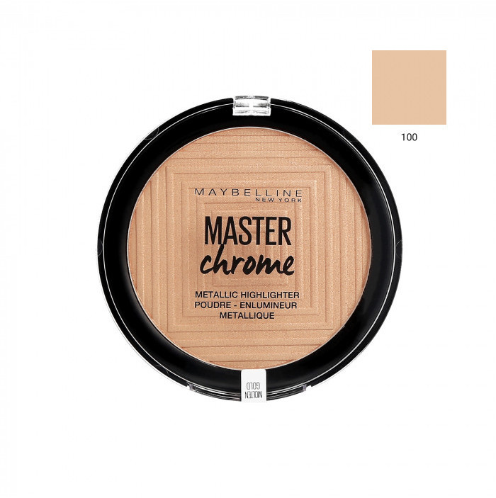 Gemey Maybelline Master Chrome Metalic Highlighter 100 Molten Gold