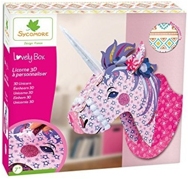 Au Sycomore Lovely box Licorne 3D à personnaliser