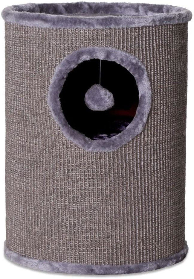 Dibea Sisal Scratching Ton with Plush Plateau and Toy 50cm