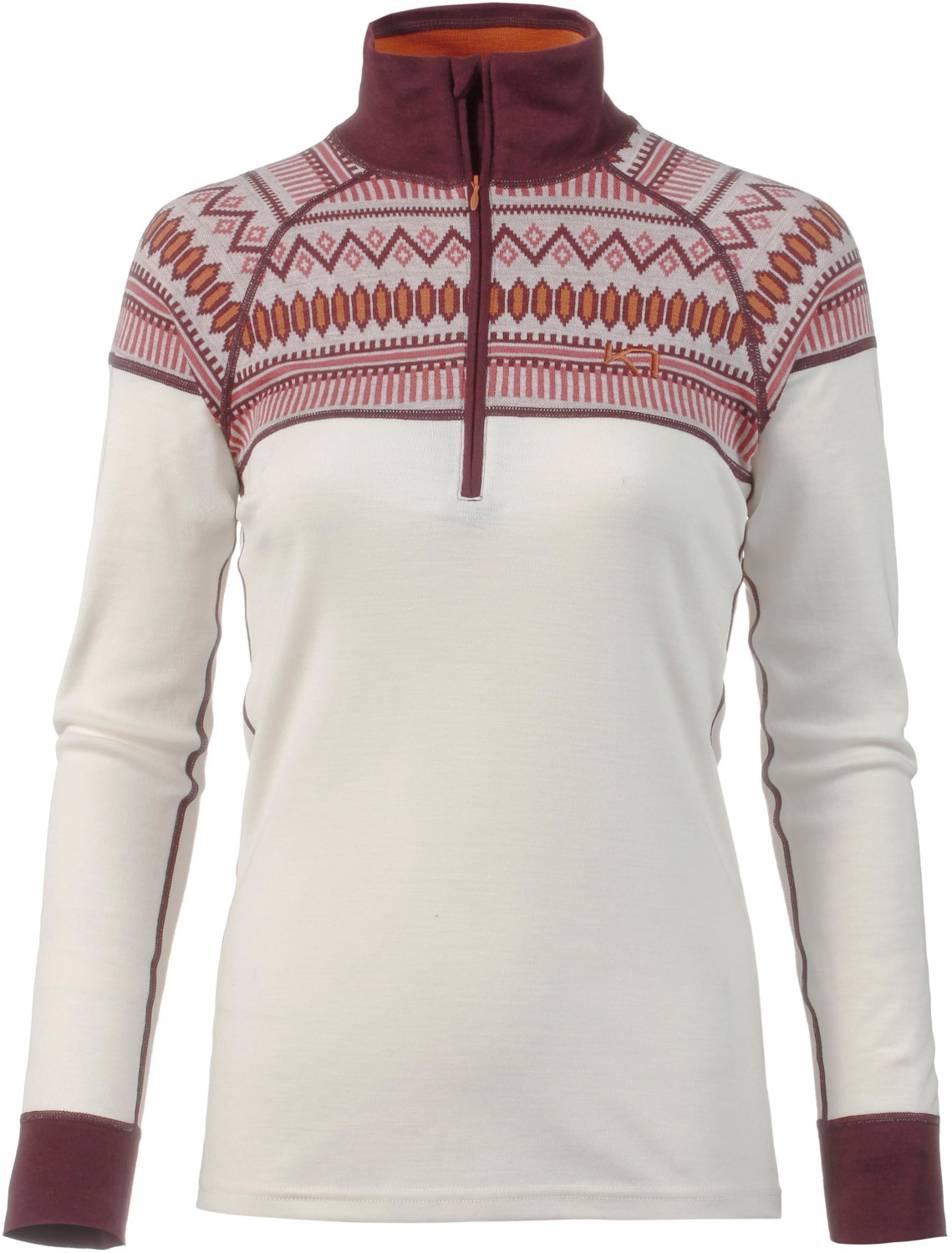 Kari Traa Women Løkke Half Zip natural white