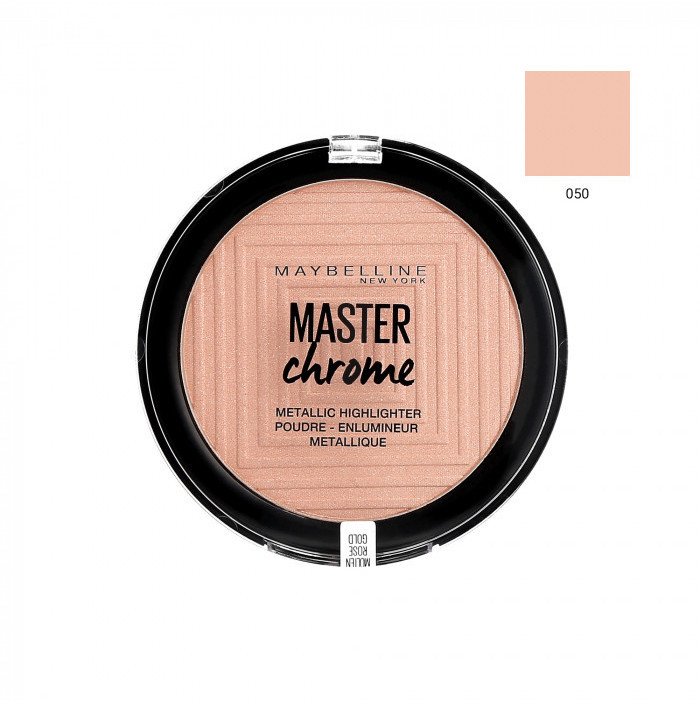 Gemey Maybelline Master Chrome Metalic Highlighter 50 Molten Rose Gold