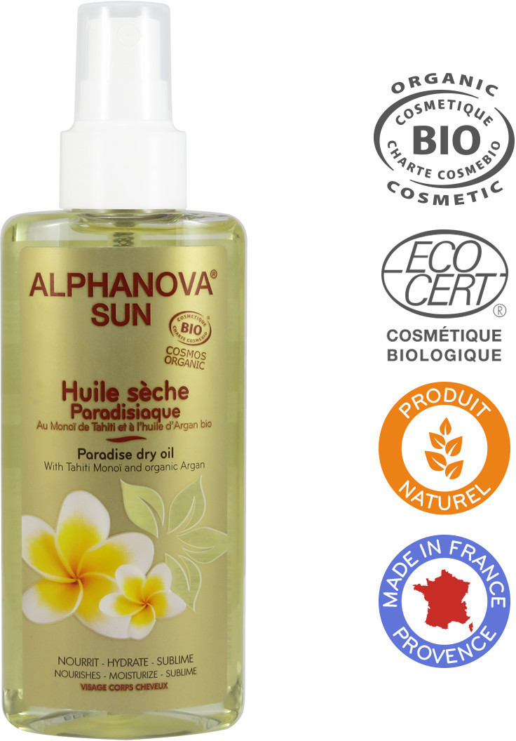 Alphanova Huile sèche paradisiaque après-soleil