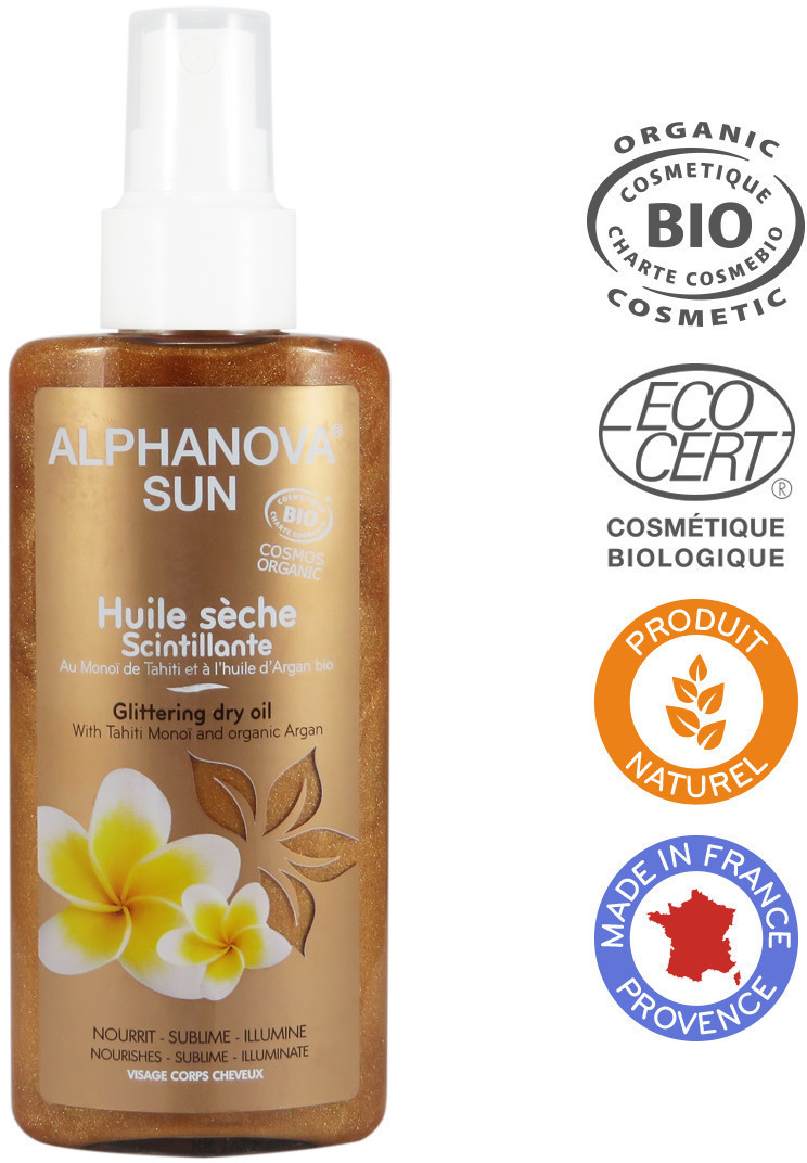 Alphanova Huile sèche scintillante 125ml