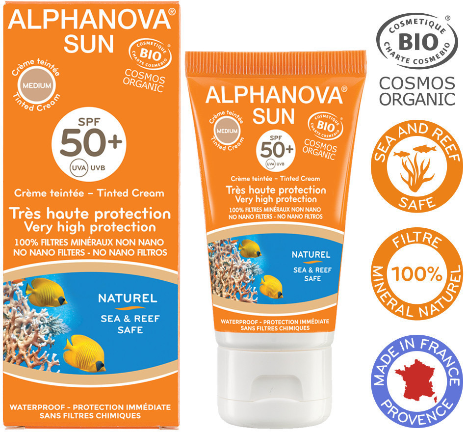 Alphanova Crème teintée Sun médium SPF 50+ (50ml)