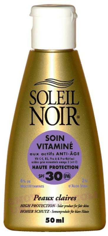 Soleil Noir Soin vitaminé  SPF 30 (50ml)