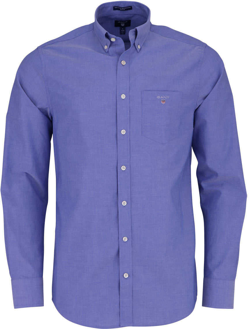 GANT Regular Broadcloth Hemd college blue (3046400-436)