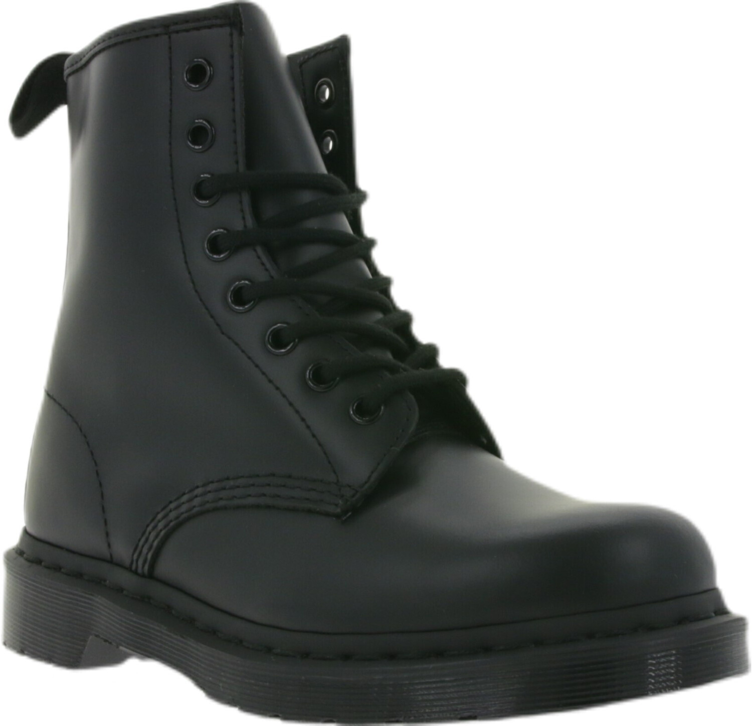Dr martens 1460 hot sale mono black smooth