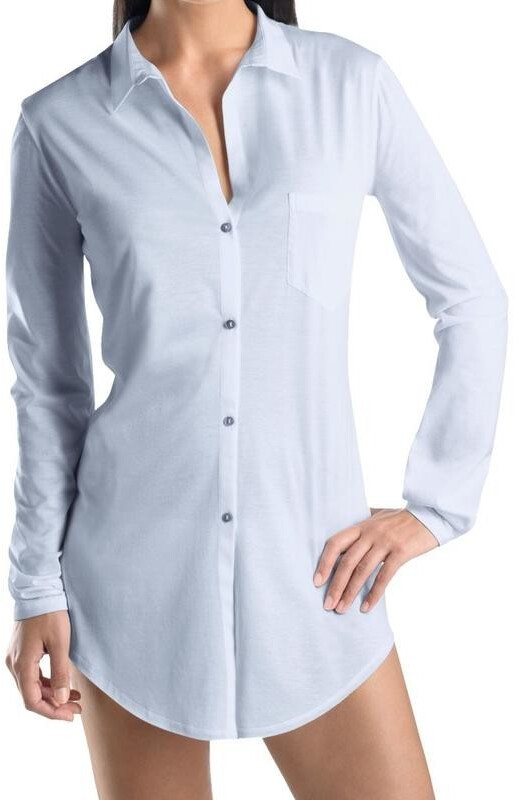 Hanro Cotton Deluxe Boyfriend (7958) blue glow