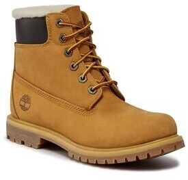 6 inch shearling boot top for women in yellow