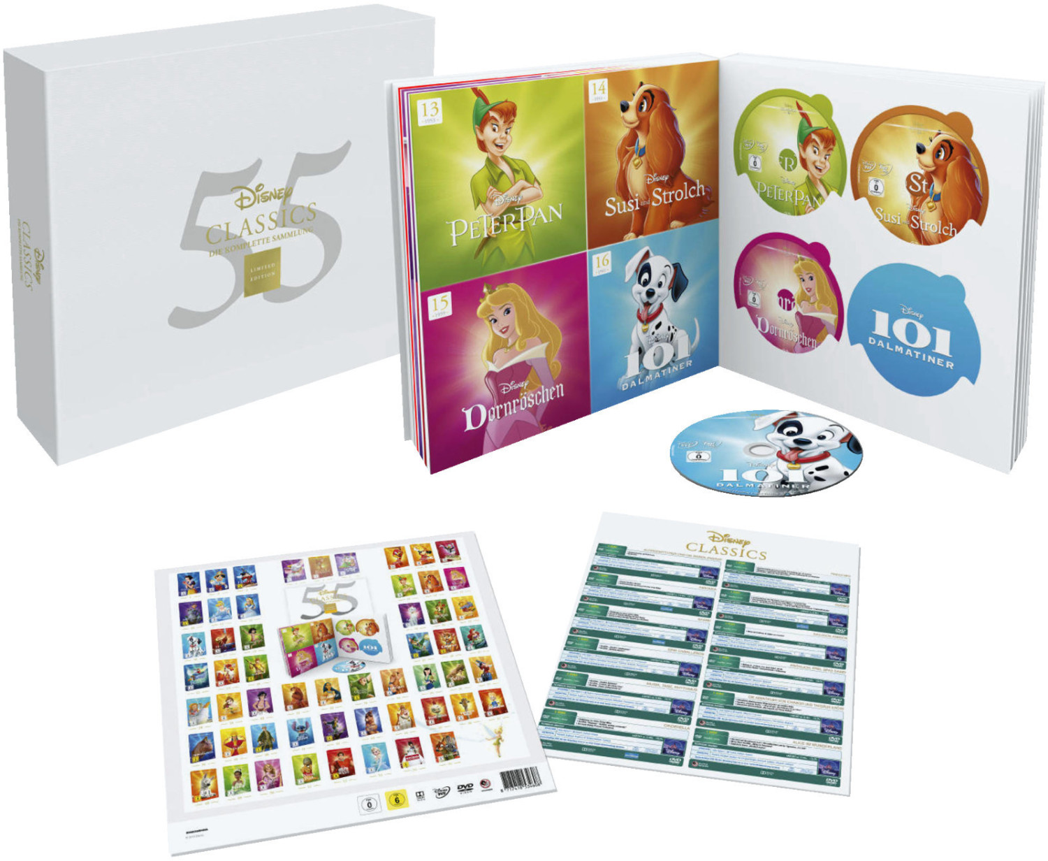 Disney Classics Komplettbox [55 DVDs]