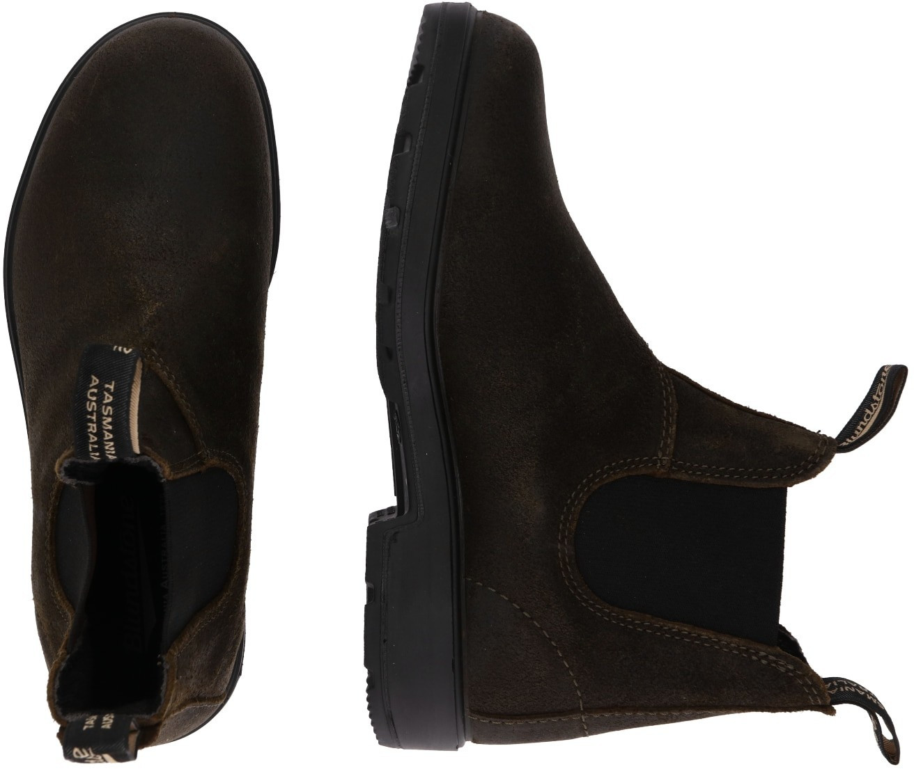 Black discount suede blundstones