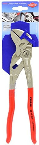griffbereit24 - Knipex Zangenschlüssel Zange und Schraubenschlüssel in  einem Werkzeug mit rutschhemmendem Kunststoff überzogen grau atramentiert  250 mm (SB-Karte/Blister) Nr. 86 01 250 SB