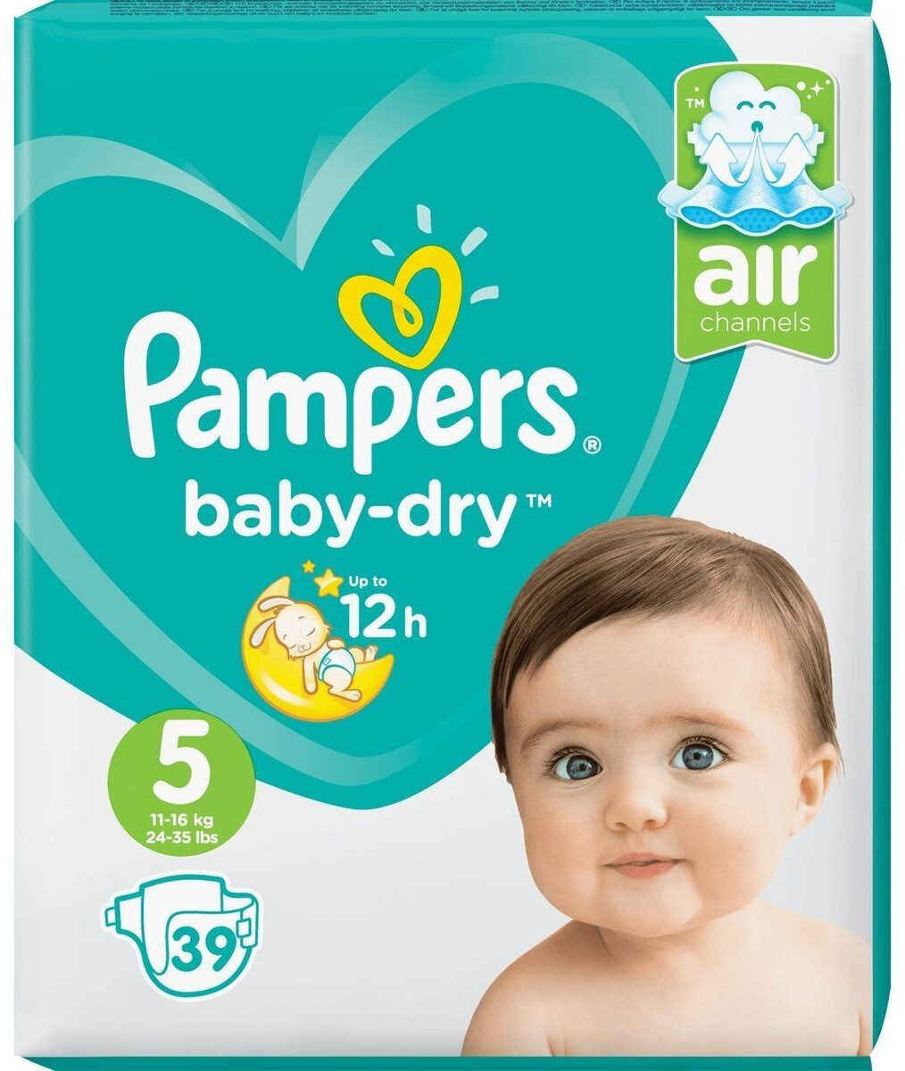 Couches Pampers Baby-dry taille 5+ 12-17kg 36 pièces acheter à