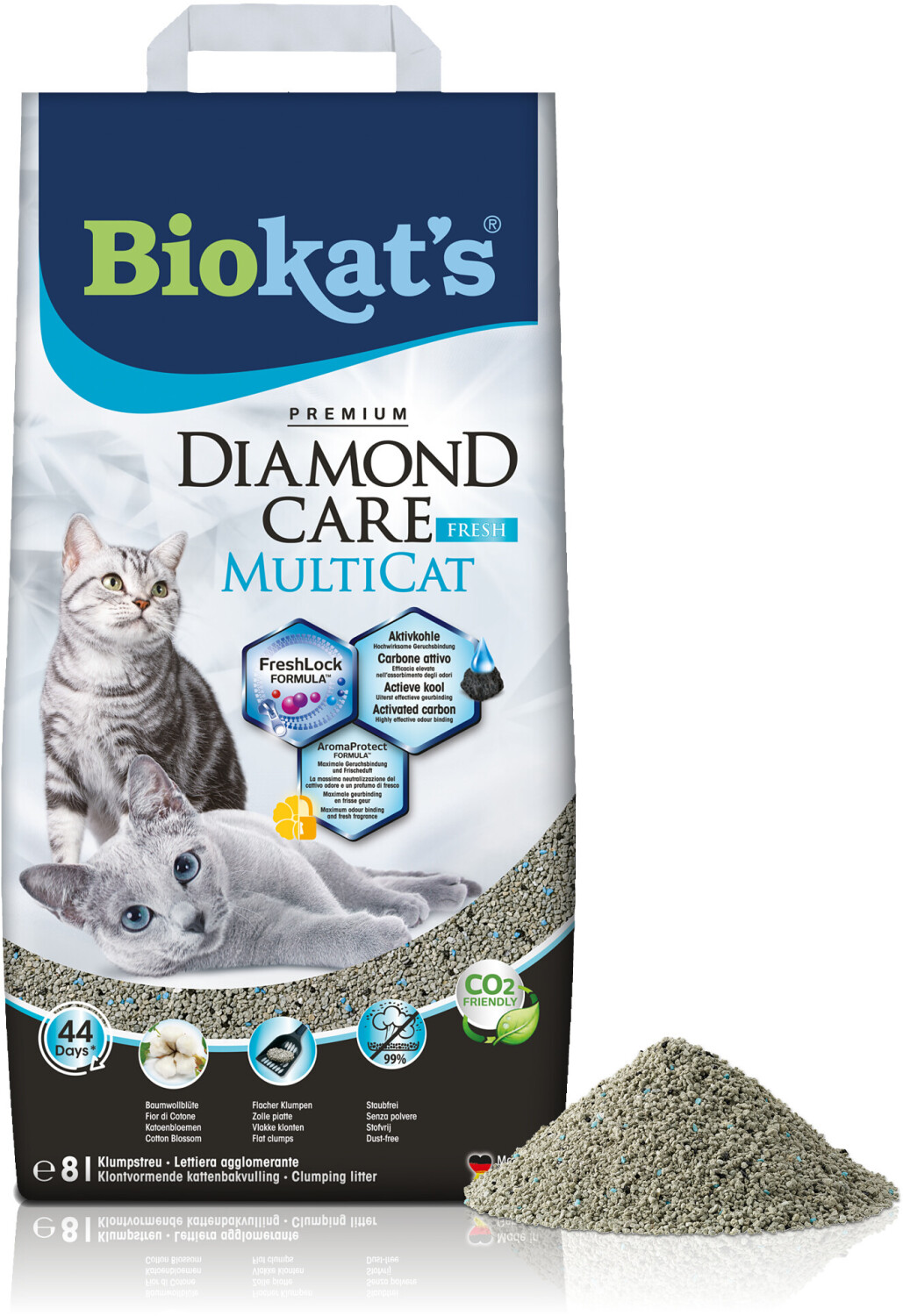 Biokat's Litière minérale pour chat 8 L Biokat's Litière minérale pour chat 8 L