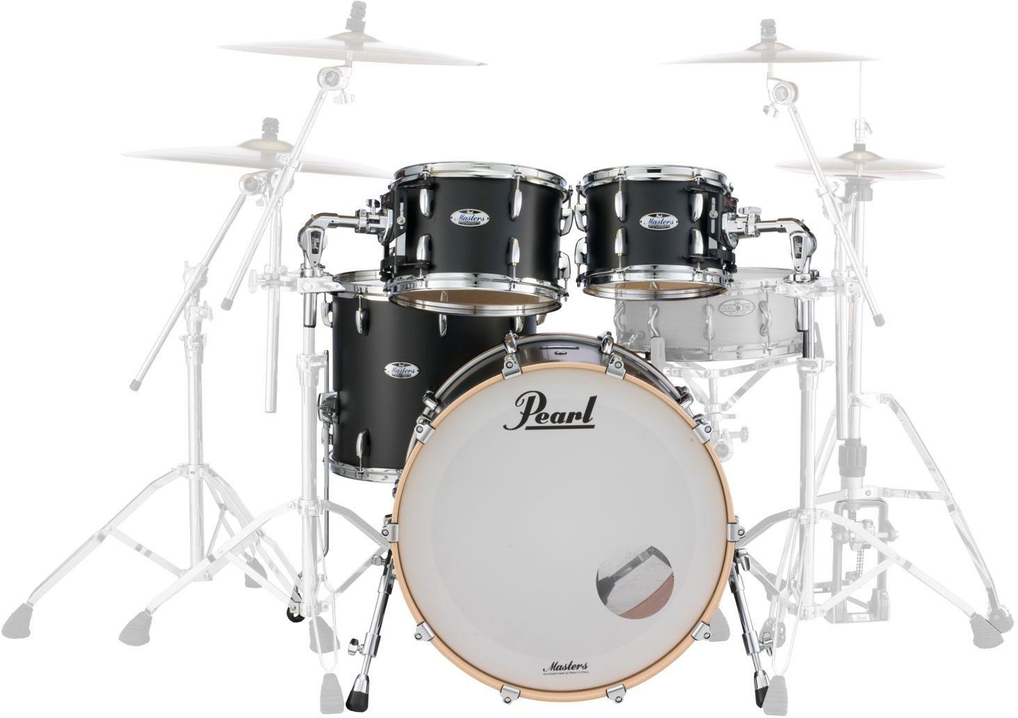 Pearl Masters Maple Complete MCT924XEP/C339 Matte Caviar Black