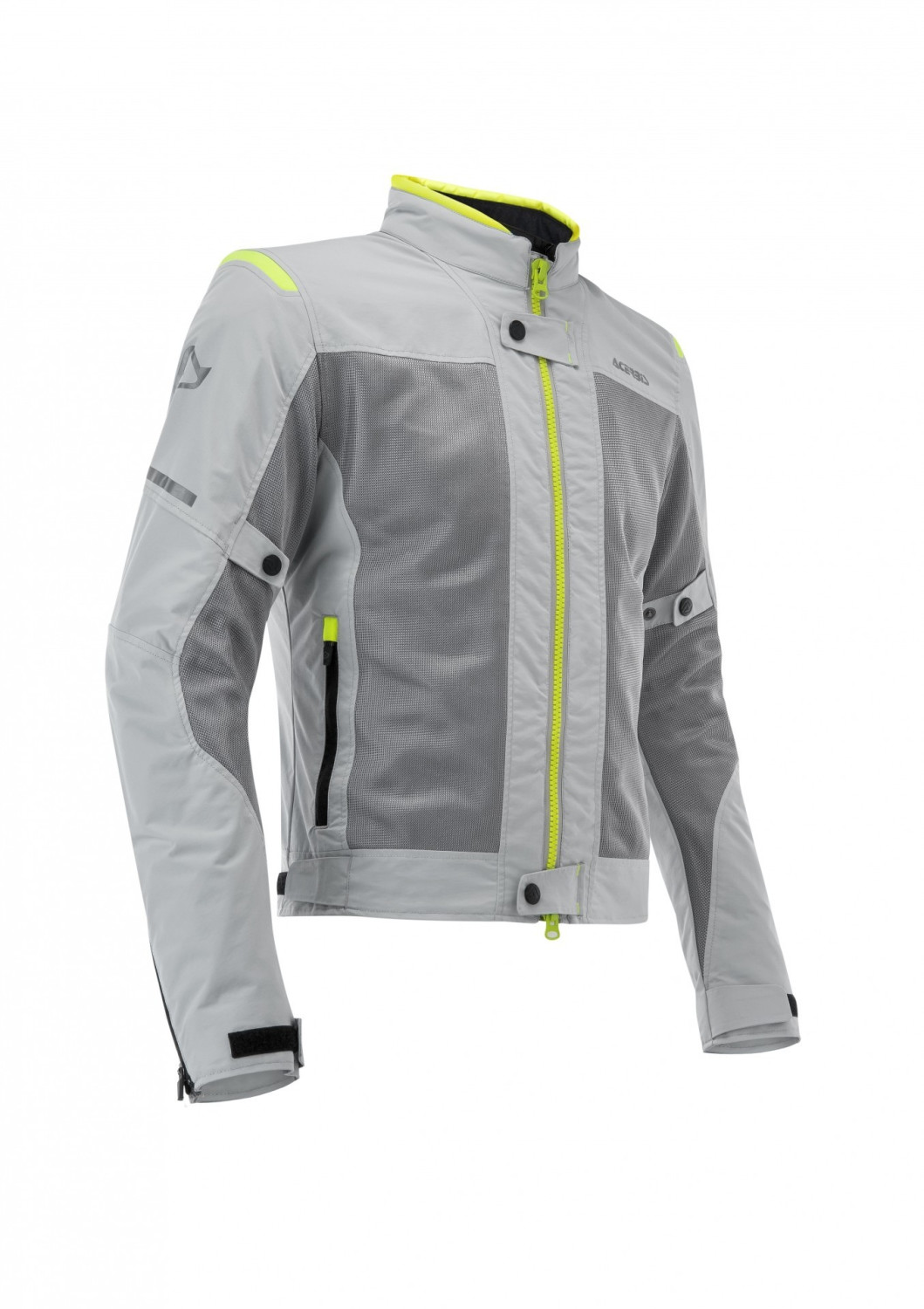 Acerbis Blouson Ramsey Vented 2.0 gris clair/jaune
