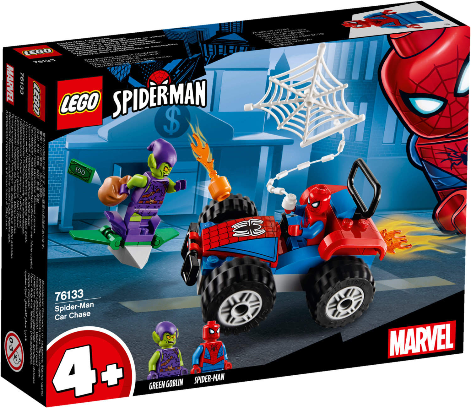 LEGO Marvel Super Heroes - Spider-Man et la course poursuite en voiture  (76133) au meilleur prix sur