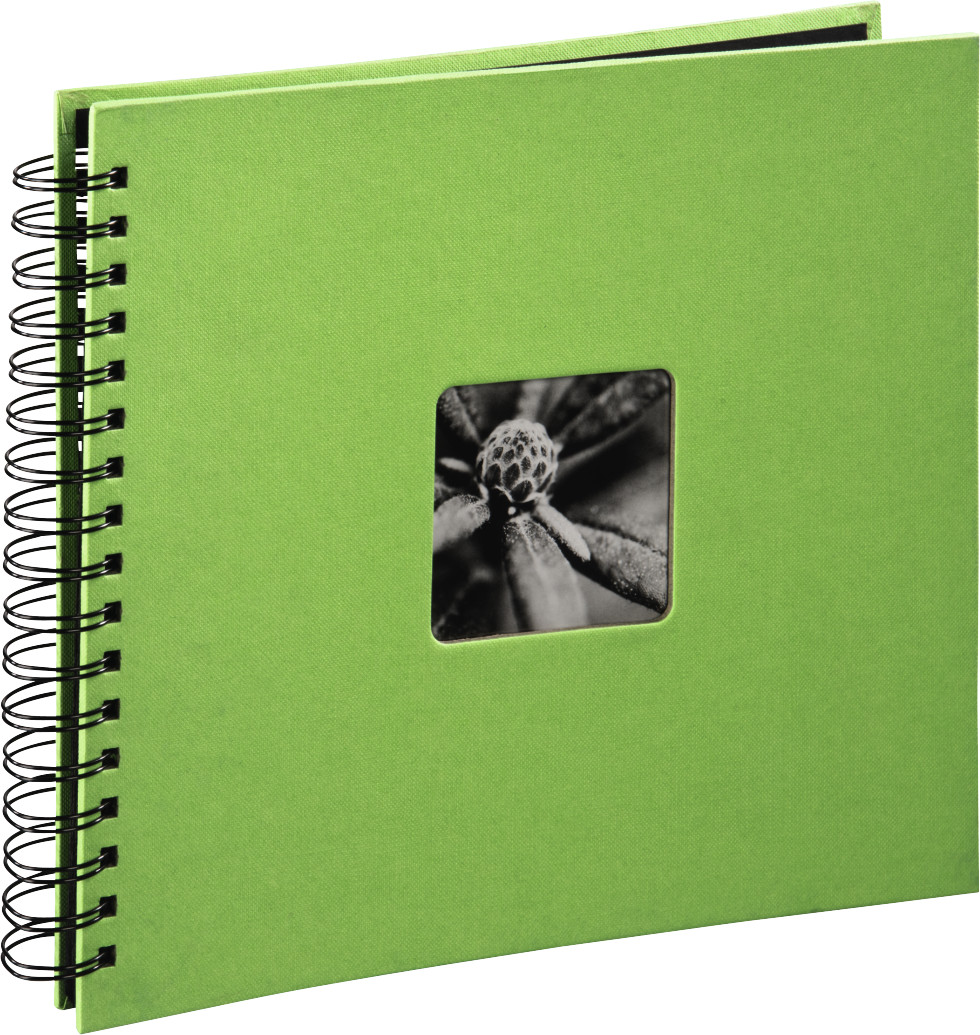 Hama Spiral Photo Album Fine Art 28x24/50 lime (black pages)