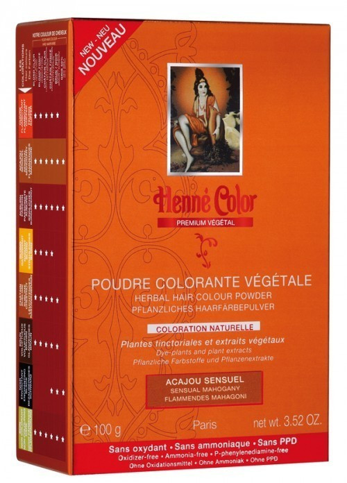 Henné color Poudre colorante acajou sensuel