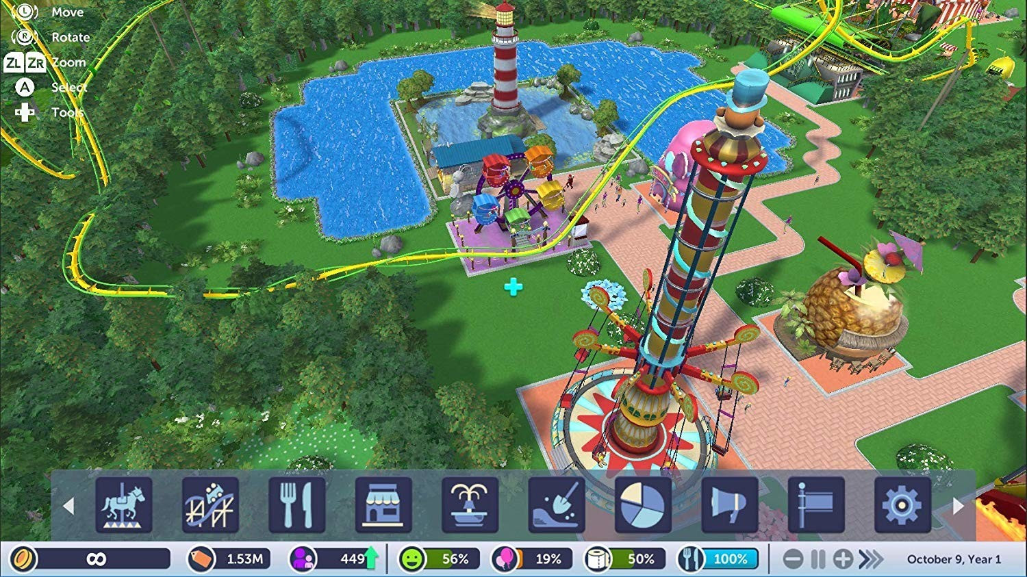 rollercoaster tycoon 3 switch controls