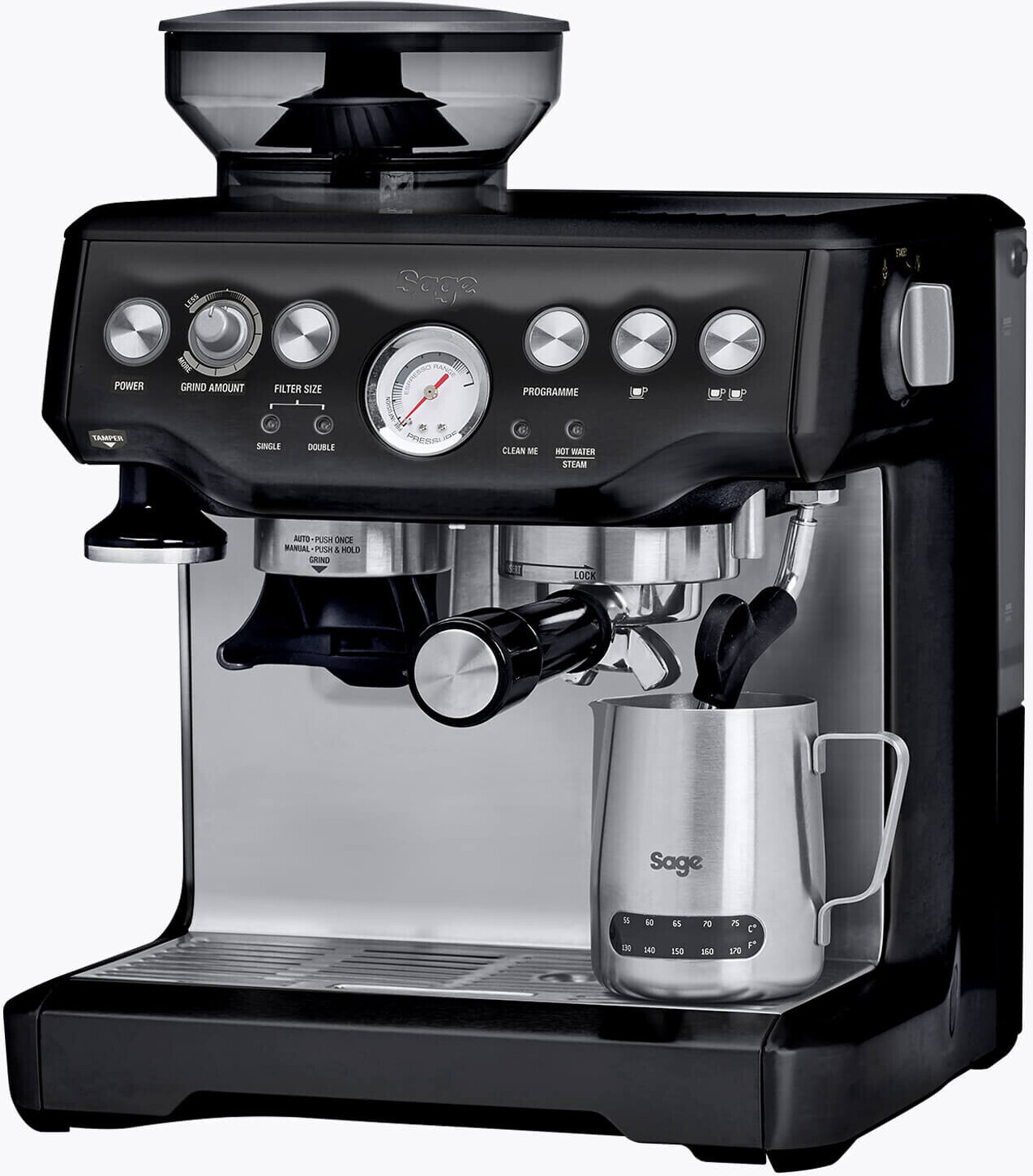 Sage Barista Express with Tempo Control Milk Jug black