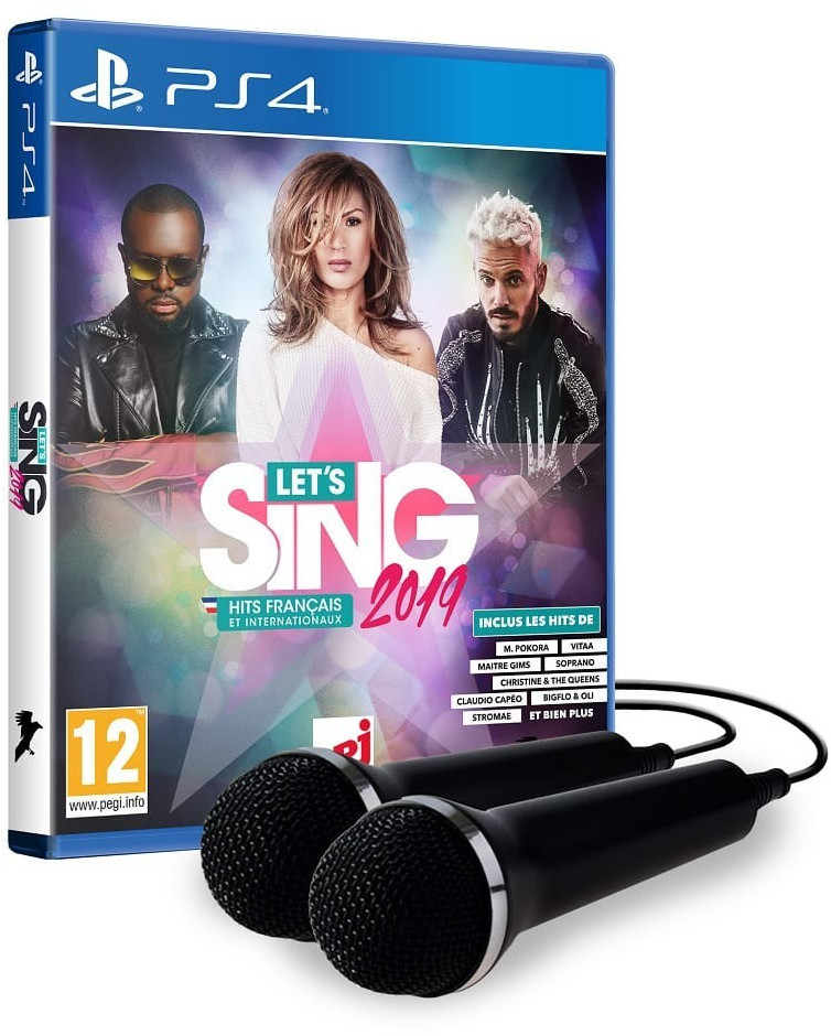 Let's Sing 2019 Hits français et internationaux + 2 microphones (PS4)