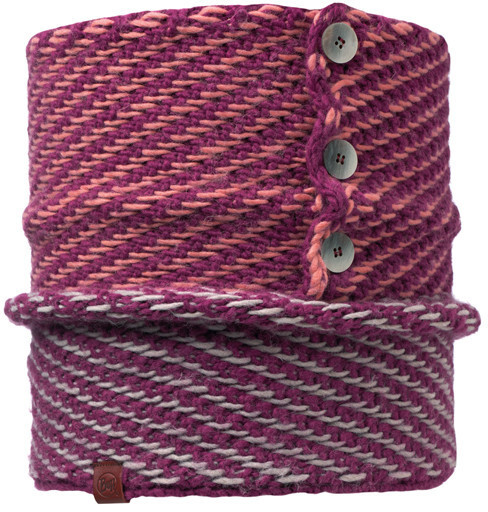 Buff Knitted Neckwarmer Comfort Nella raspberry
