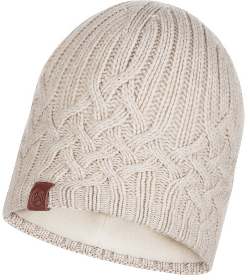 Buff Knitted & Band Polar Fleece Hat Helle cru