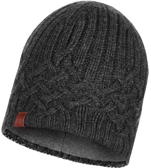 Buff Knitted & Band Polar Fleece Hat Helle graphite
