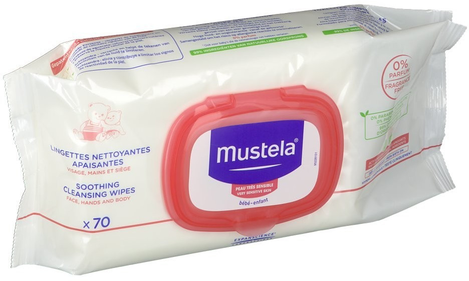 MUSTELA - Lingettes nettoyantes - Peau normale - Bébé&Enfant - x70