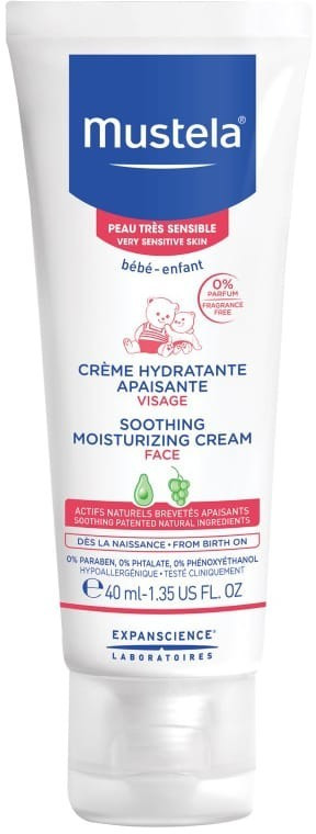 Mustela Peau très sensible - Crème hydratante apaisante (40 ml)