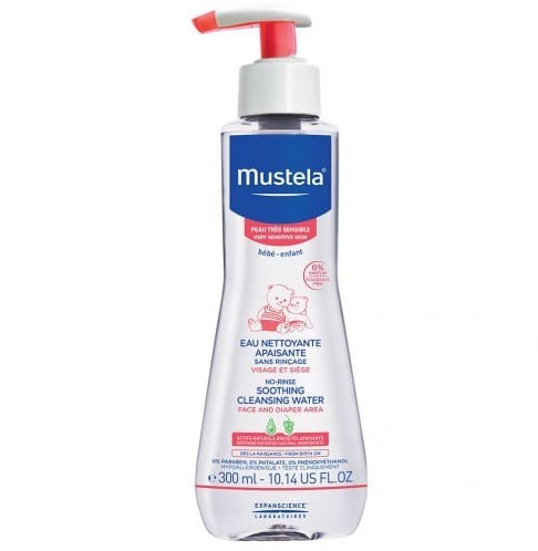 Mustela Peau très sensible - Eau nettoyante apaisante sans rinçage (300 ml)