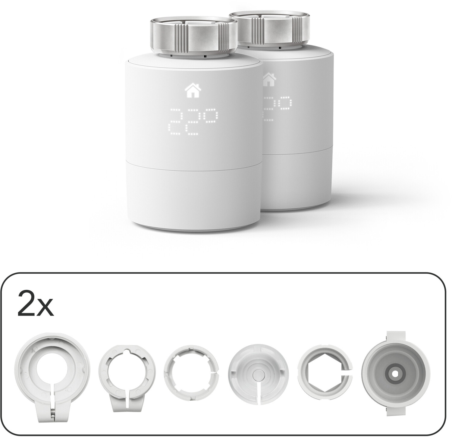 tado° Tête thermostatique intelligente Pack duo (horizontal)