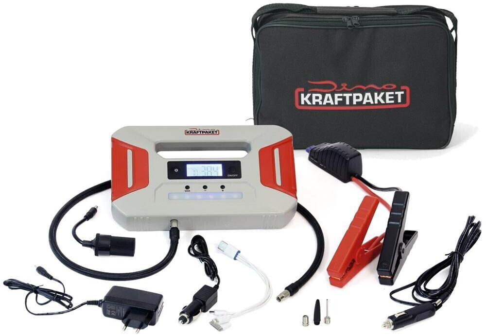 Dino KRAFTPAKET 600A 12V Mobile Starthilfe Gerät Batterie Powerbank 136102