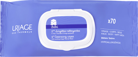 Uriage Bébé - 1ères lingettes nettoyantes (x 70)