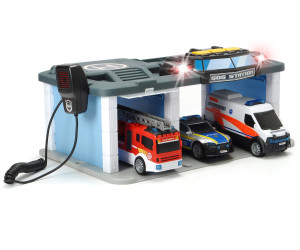 SOS Station mit 3 Fahrzeugen Rescue Center Dickie Toys 203716015 Neu SOS Station mit 3 Fahrzeugen Rescue Center Dickie Toys 203716015 Neu