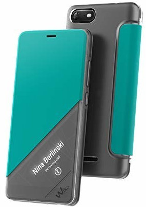 Wiko Étui Smart Folio Wiline (Tommy 3) bleen