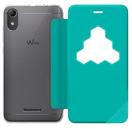 Wiko Étui Smart Folio Wicube (Lenny 4 Plus) bleen