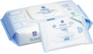Biolane Lingettes épaisses H2O (x 72)