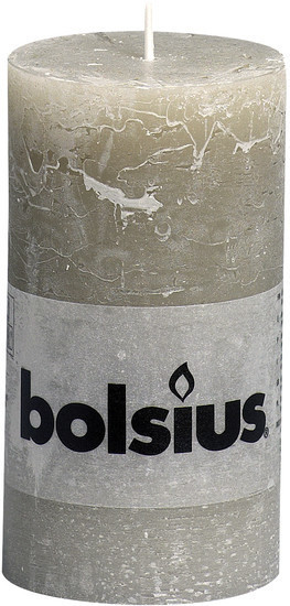 Bolsius Bougie rustique 13 x 6,8 cm gris silex
